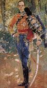 Joaquin Sorolla King Alphonse XIII of uniform cable Sweden oil painting artist